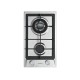 Plita incorporabila Samus PSG-32SX2, Gaz, 2 arzatoare, Aprindere electrica, Siguranta arzatoare, 29 cm latime, Inox