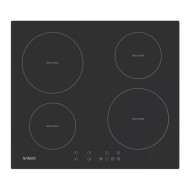 Plita incorporabila inductie Samus PSI-64BMG10, Latime 60 cm, 4 zone de gatit, Touch Control, 7000 W, Timer, Setari putere in 9 trepte, Functie Impuls, Sticla ceramica neagra mata