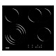 Plita Incorporabila Vitroceramica Samus PSVE-64BG10, 4 Arzatoare, Latime 60 cm, Touch Control, Setari putere 9 trepte, Timer, Negru