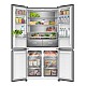 Combina frigorifica Slot-in cu 4 usi Samus S4DX-650NFE, 503 L, Full No Frost, Multi climate system, Afisaj LCD, Clasa energetica E, Capacitate congelare 8 kg/24h, H 190.2 cm, Inox/argintiu