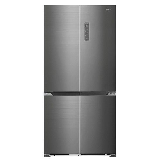 Combina frigorifica Slot-in cu 4 usi Samus S4DX-650NFE, 503 L, Full No Frost, Multi climate system, Afisaj LCD, Clasa energetica E, Capacitate congelare 8 kg/24h, H 190.2 cm, Inox/argintiu