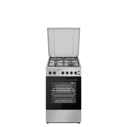Denumire recomandată:Aragaz Samus SM667APGS ANTHRACIT, 4 Arzătoare Gaz (1 Wok), Cuptor pe Gaz, 55 L, Grill, Aprindere Electrică, Antracit