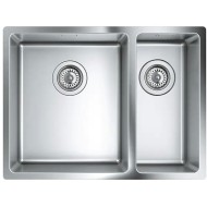 Chiuveta bucatarie GROHE K700 Undermount 31577SD0, 1 1/2 cuve, montare stanga, otel inoxidabil, inox satinat