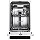 Masina de spalat vase incorporabila Samus SBDS410.7, 10 seturi, 7 programe, Clasa energetica E, Afisaj electronic, Argintiu