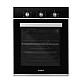 Cuptor incorporabil Samus SC457GTBV, 43 L, Latime 45 cm, 1900 W, 6 functii, Ventilator, Grill, Clasa energetica A, Timer mecanic, Negru/Inox