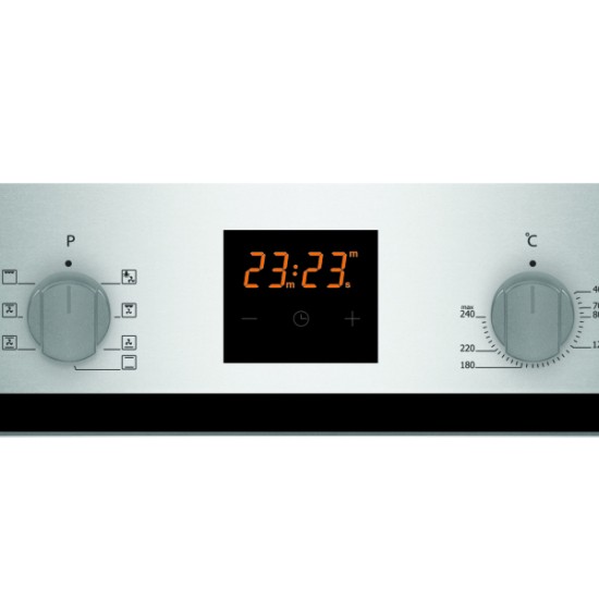 Cuptor incorporabil Samus SC617EXV, Electric, 56 litri, Clasa A, Display LCD, Timer, Inox
