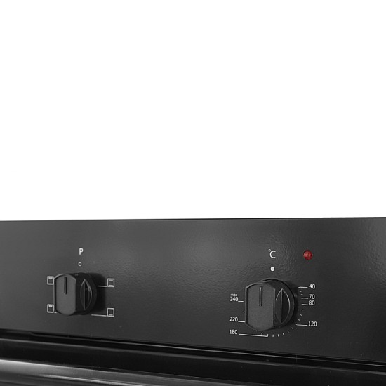 Cuptor Incorporabil Samus SC620G4B, 62 L, 4 Functii, Clasa energetica A, Grill, 2200 W, Ventilatie, Negru