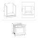 Cuptor Incorporabil Samus SC620G4B, 62 L, 4 Functii, Clasa energetica A, Grill, 2200 W, Ventilatie, Negru
