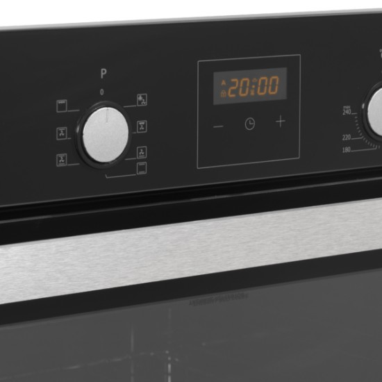 Cuptor incorporabil Samus SC639CEGV, 62 L, 6 functii, 2200 W, Clasa energetica A, Negru