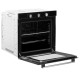 Cuptor Incorporabil Samus SC8180BGTV3D, 80 l, 8 Functii + Gatire 3D, 2500 W, Grill ellectric, Ventilator, Clasa energetica A, Timer, Negru/Inox