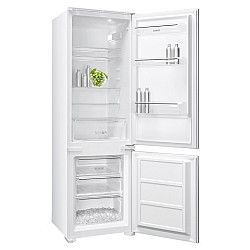 Combina Frigorifica Incorporabila Samus SCBI345E, 249 L, Clasa energetica E, Dezghetare automata la frigider, Termostat reglabil, 3 sertare la congelator, H 178 cm, Alb