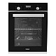 Cuptor incorporabil Samus SCE459GTBV, 1900 W, 47L, 6 functii, Latime 45 cm, Clasa energetica A, Grill, Timer, Ventilatie, Gatire automata, Blocare acces copii, Negru/Inox