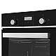 Cuptor incorporabil Samus SCE459GTBV, 1900 W, 47L, 6 functii, Latime 45 cm, Clasa energetica A, Grill, Timer, Ventilatie, Gatire automata, Blocare acces copii, Negru/Inox
