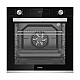 Cuptor Incorporabil Samus SCE8171BGV, 80 L, 7 Functii, Ventilator, 2500 W, Grill electric, Clasa energetica A, Negru/Inox