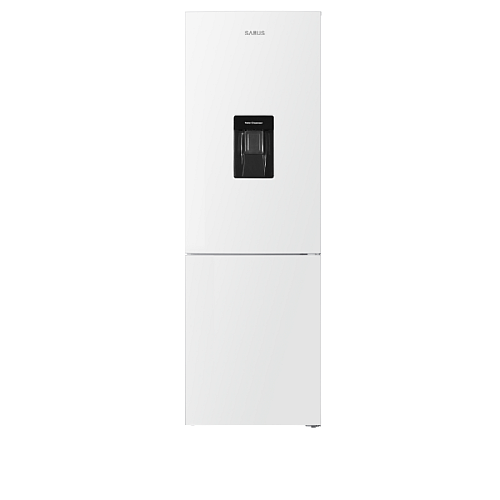 Combina frigorifica Samus SCW396NFDE, 291 l, Full No Frost, Dozator apa, Clasa energetica E, 3 sertare congelator, H 186 cm, Alb