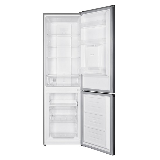 Combina frigorifica Samus SCX357NFDE, 251 L, Full No Frost, Dozator apa, 2 sertare la congelator si 1 raft, H 181 cm, Inox/Argintiu