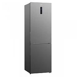 Combina Frigorifica Samus SCX486NFE, 347 L, Full No Frost, Clasa energetica E, Termostat electronic, 3 sertare la congelator, H 195 cm, Inox/ Argintiu