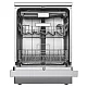 Masina de spalat vase Samus SDBX614.8, 14 seturi, 8 Programe, Latime 60 cm, Clasa energetica D, Afisaj electronic, Inox/Negru