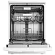 Masina de spalat vase Samus SDW614.8, 14 seturi, Latime 60 cm, 8 programe, Clasa energetica E, Afisaj electronic, Alb