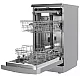 Masina de spalat vase Samus SDX410.8, 10 seturi, Latime 45 cm, 8 Programe, Clasa energetica E, Afisaj electronic, Pornire intarziata, Inox/Argintiu