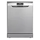 Masina de spalat vase Samus SDX614.8, 14 seturi, Latime 60 cm, 8 programe, Clasa energetica E, Afisaj electronic, Pornire intarziata, Sertar pt tacamuri Inox/Argintiu