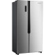 Frigider Side by side Heinner HSBS-H442NFXE++, 436 l, No Frost, Clasa E, Display, functie smart, Congelare si racire rapida, H 177 cm, Argintiu