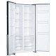 Frigider Side by side Heinner HSBS-H442NFXE++, 436 l, No Frost, Clasa E, Display, functie smart, Congelare si racire rapida, H 177 cm, Argintiu