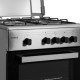 Aragaz Samus SM 450BXS, 4 Arzătoare, Siguranță plită + cuptor, Geam dublu la cuptor, Cuptor gaz, Argintiu
