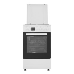 Aragaz Samus SM563AENS, 4 Arzatoare Gaz, Cuptor electric, 43 L, 7 Functii, Timer, Alb