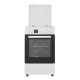 Aragaz Samus SM563AENS, 4 Arzatoare Gaz, Cuptor electric, 43 L, 7 Functii, Timer, Alb