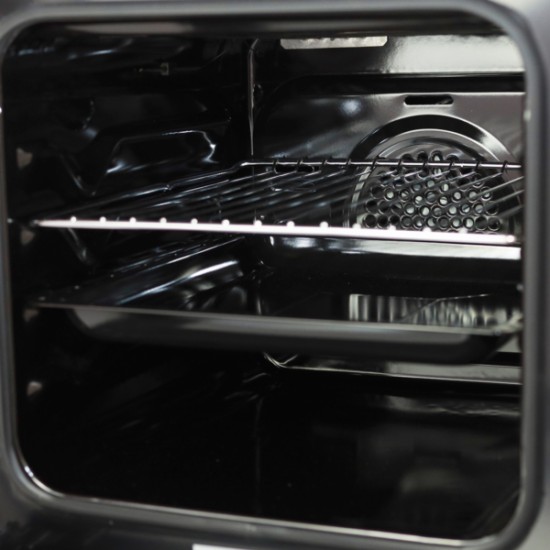 Aragaz Samus SM564VTE INOX, Electric, 4 arzatoare, 10 functii cuptor, grill, convectie 3D, timer digital, lumina interioara, inox