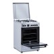 Aragaz Samus SM663AENS1 INOX, 4 arzatoare gaz, cuptor electric, 56 L, 7 functii, Ventilator, Grill, Timer digital, Inox