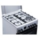 Aragaz Samus SM663AENS1 INOX, 4 arzatoare gaz, cuptor electric, 56 L, 7 functii, Ventilator, Grill, Timer digital, Inox