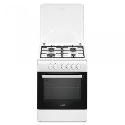 Aragaz Samus SM664ANS, 4 Arzatoare gaz, Cuptor gaz, Timer, Sigurante plita si cuptor, Alb