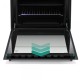 Aragaz Samus SM664MBS, 4 arzatoare, cuptor pe gaz, 60 cm, timer, capac metalic, Maro