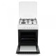 Aragaz Samus SM664APGS, 4 Arzatoare gaz, 1 Wok, Cuptor gaz, Aprindere electrica plita si cuptor, Timer, Grill, Alb