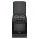 Aragaz Samus SM664BPGS, 4 arzatoare, 1 WOK, Cuptor gaz, Aprindere electrica, Siguranta plita si cuptor, Antracit