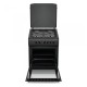Aragaz Samus SM664BPGS, 4 arzatoare, 1 WOK, Cuptor gaz, Aprindere electrica, Siguranta plita si cuptor, Antracit