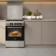 Aragaz Samus SM664XPGS1, 4 arzatoare gaz, cuptor gaz, aprindere electrica plita, timer, grill, sigurante plita si cuptor, Inox/laterale argintii