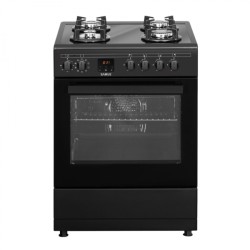 Aragaz Samus SM665AENS ANTHRACIT, 4 Arzătoare Gaz, Cuptor Electric cu 10 Funcții, Clasa A, Aprindere Electrică, 56 L, 60 cm, Antracit