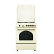 Aragaz rustic Samus SR660G4C1, 4 arzatoare + cuptor pe gaz, Aprindere electrica prin buton la plita, Vintage Beige