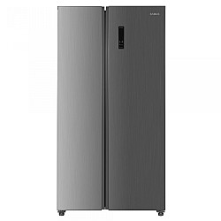 Side by Side Samus SSX-667NFE, 532 L, Full No Frost, Clasa Energetica E, Afisaj Electronic, H 177 cm, Inox/Argintiu