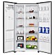Side by side Samus SSX-670NFIDE, 513 L, Full No Frost, Afisaj LCD, Dozator apa si gheata, Clasa energetica E, Inox/laterale argintii