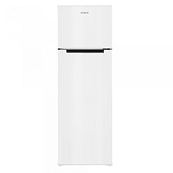 Frigider cu doua usi Samus SW344E, 248 L, H 165 cm, Termostat reglabil, 4 rafturi sticla, Clasa energetica E, Alb
