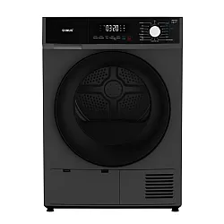 Uscator de rufe Samus SWDP-817DS, Capacitate 8 kg, Afisaj electronic, Tip procedura uscare pompa de caldura, 16 Programe, Clasa energetica E, Blocare acces copii, Pornire intarziata, Negru