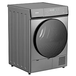 Uscator de rufe Samus SWDP-919DS, 8 kg, Tip procedura uscare: pompa de caldura. 18 programe, Clasa energetica E, anti-sifonare, blocare acces copii, gri inchis