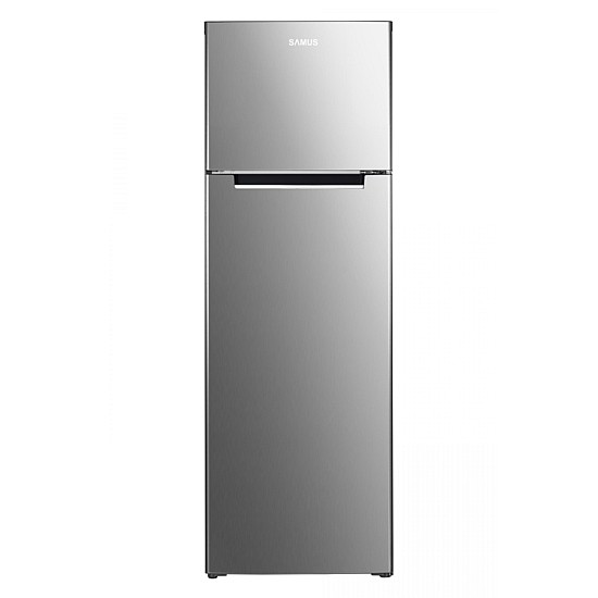Frigider cu 2 usi Samus SX344E, 248 L, Clasa energetica E, Termostat reglabil, H 165 cm, Inox/Argintiu