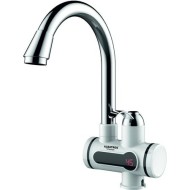 Robinet instant apa calda Albatros Premium, element de incalzire al apei din inox, afisaj LCD, 3000 W, Alb