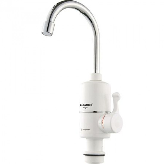 Robinet instant apa calda Albatros Magic, element de incalzire al apei din inox, 3000 W, Alb