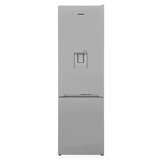 Combina frigorifica Heinner HC-V288SWDE++, 288 l, Less Frost, Clasa E, Dozator apa, Control mecanic, Iluminat LED, H 180 cm, Argintiu